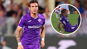 Mastantuono debutó en Fiorentina en el día de su cumpleaños: la jugada que casi termina en gol y el duro golpe que recibió