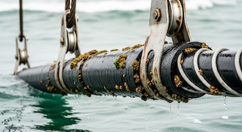 La extracción de cables submarinos