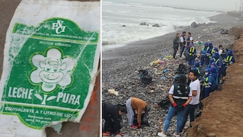 Basura de hace más de 30 años emerge en playas de Miraflores: oleaje anómalo arrastra envases de leche Enci a la Costa Verde