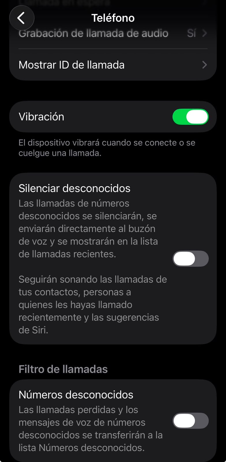 Los números fuera de tu agenda van directo al buzón de voz. (Apple)
