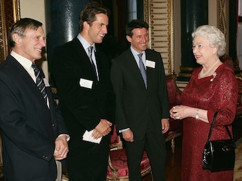 Queen Elizabeth II with Sebastian Coe