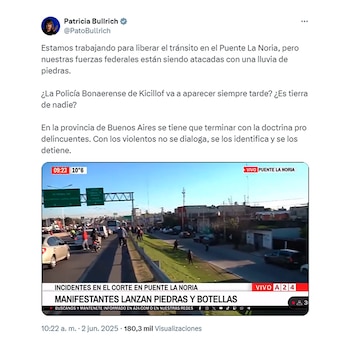La gastada de un ministro de Kicillof a Bullrich: "Si no pueden, nos avisan y nos ocupamos"