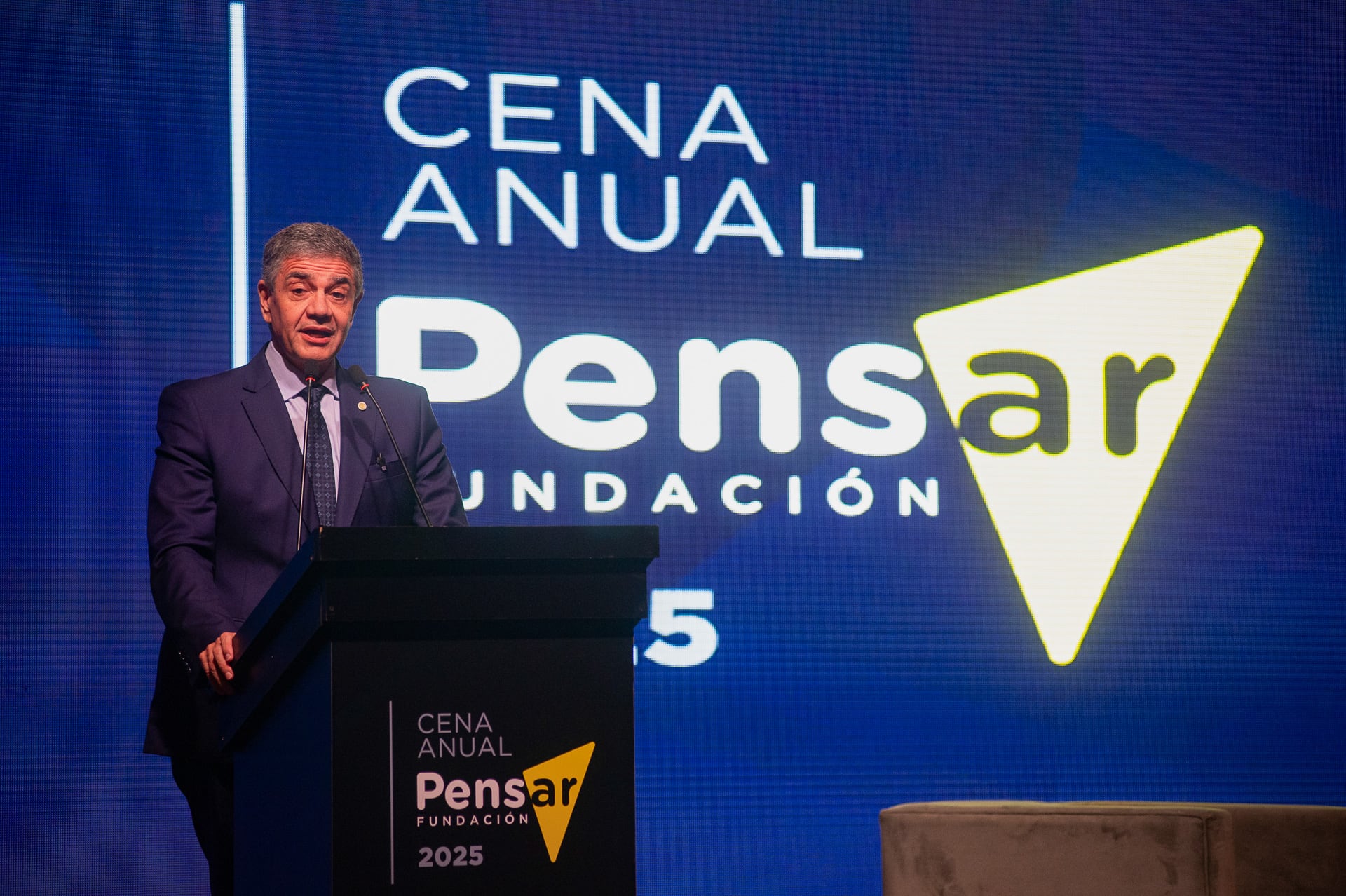 El jefe de gobierno porteño fue uno de los oradores de la cena anual