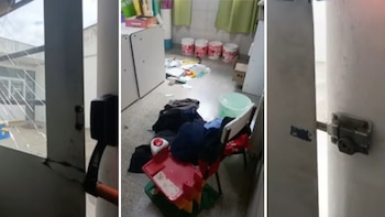 Hallaron aulas y otros sectores del jardín revueltos, con objetos desparramados y equipos faltantes (Gentileza)