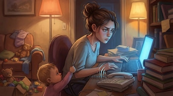 Entre el trabajo y la