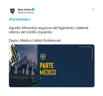 lesión de Agustín Almendra