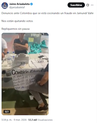 Jaime Arizabaleta denunció fraude en