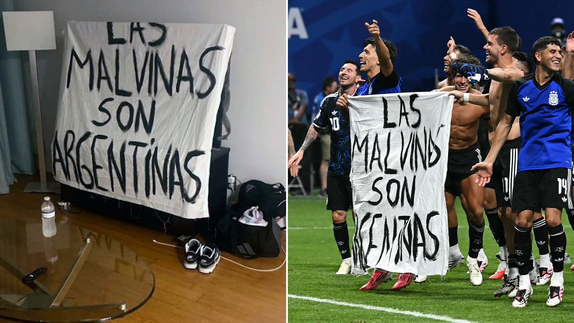 El testimonio del autor de la bandera de Malvinas y la historia de cómo la ingresó a la cancha