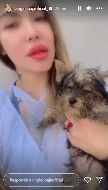 Angie Jibaja dio su versión de los hechos en la comisaría de Barranco. Instagram/@angiejibajaoficial_