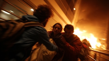 Los vecinos evacuaron un edificio