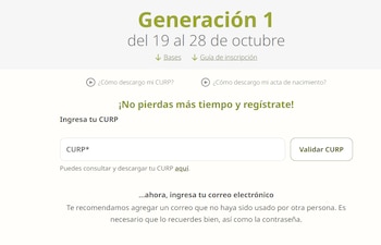 Tras el registro, el aspirante recibe un enlace de activación por correo.
(Captura de pantalla)