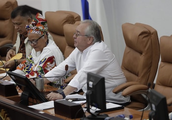 Fotografía de archivo del presidente de la Asamblea Nacional, Gustavo Porras. /(EFE/ Jorge Torres)