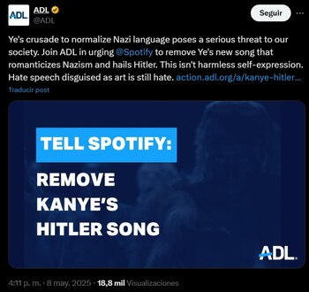 Organizaciones como la Liga Antidifamación