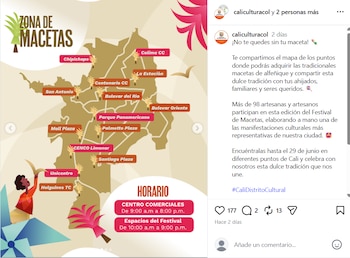 Durante la edición número 26 del festival, la programación cultural incluyó más de 50 actividades gratuitas, entre talleres, presentaciones musicales y obras de teatro para toda la familia - crédito caliculturacol / Instagram