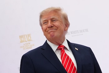 El presidente estadounidense, Donald Trump (AP Foto/Julia Demaree Nikhinson)