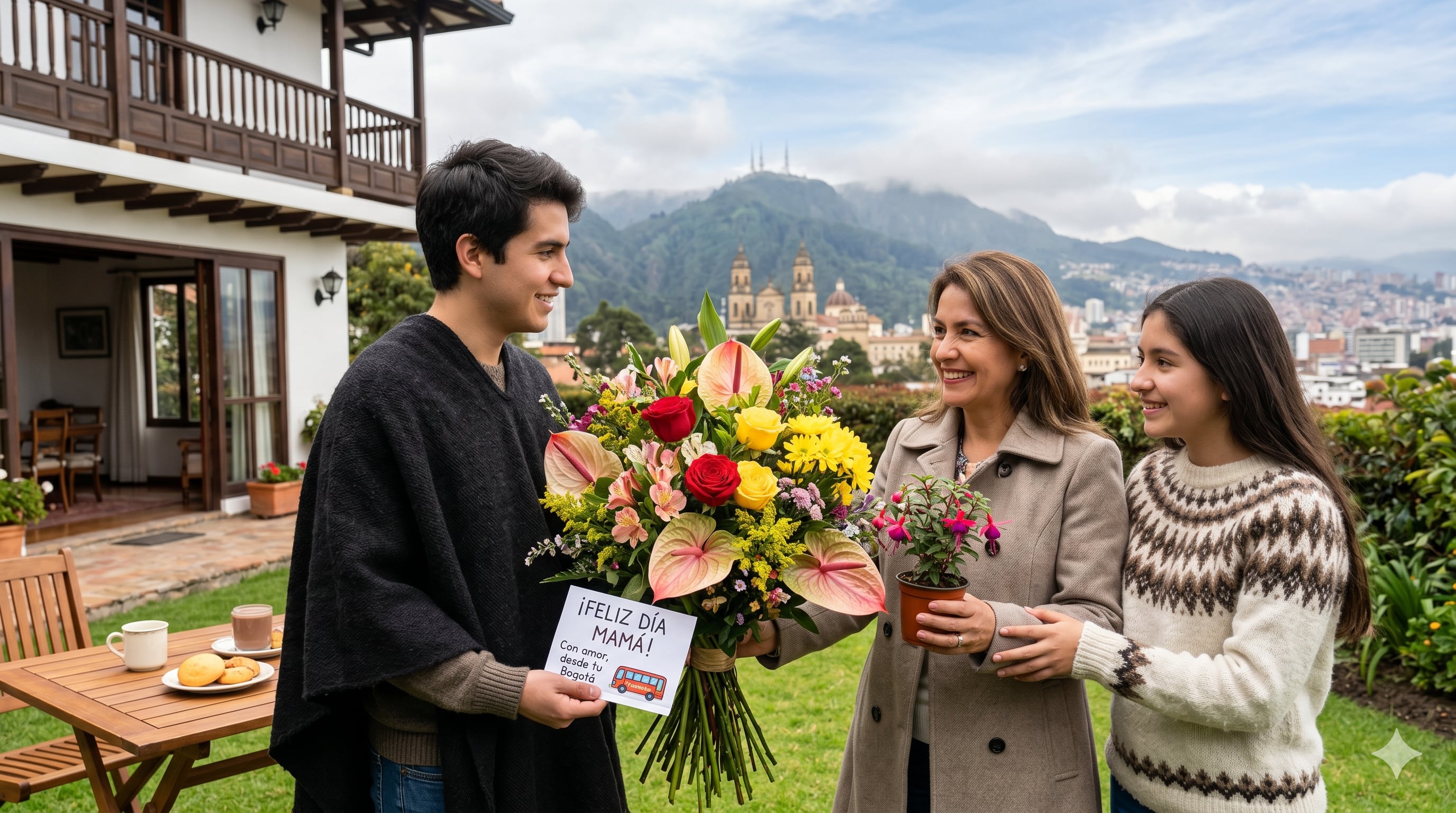 Bogotá y sus alrededores ofrecen múltiples alternativas para celebrar el Día de la Madre, desde desayunos sorpresa hasta experiencias gastronómicas y de bienestar - crédito Visuales IA