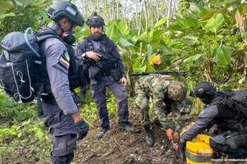 Las fuerzas militares hallaron una