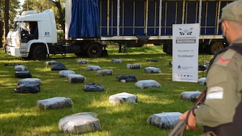 El camión con la marihuana