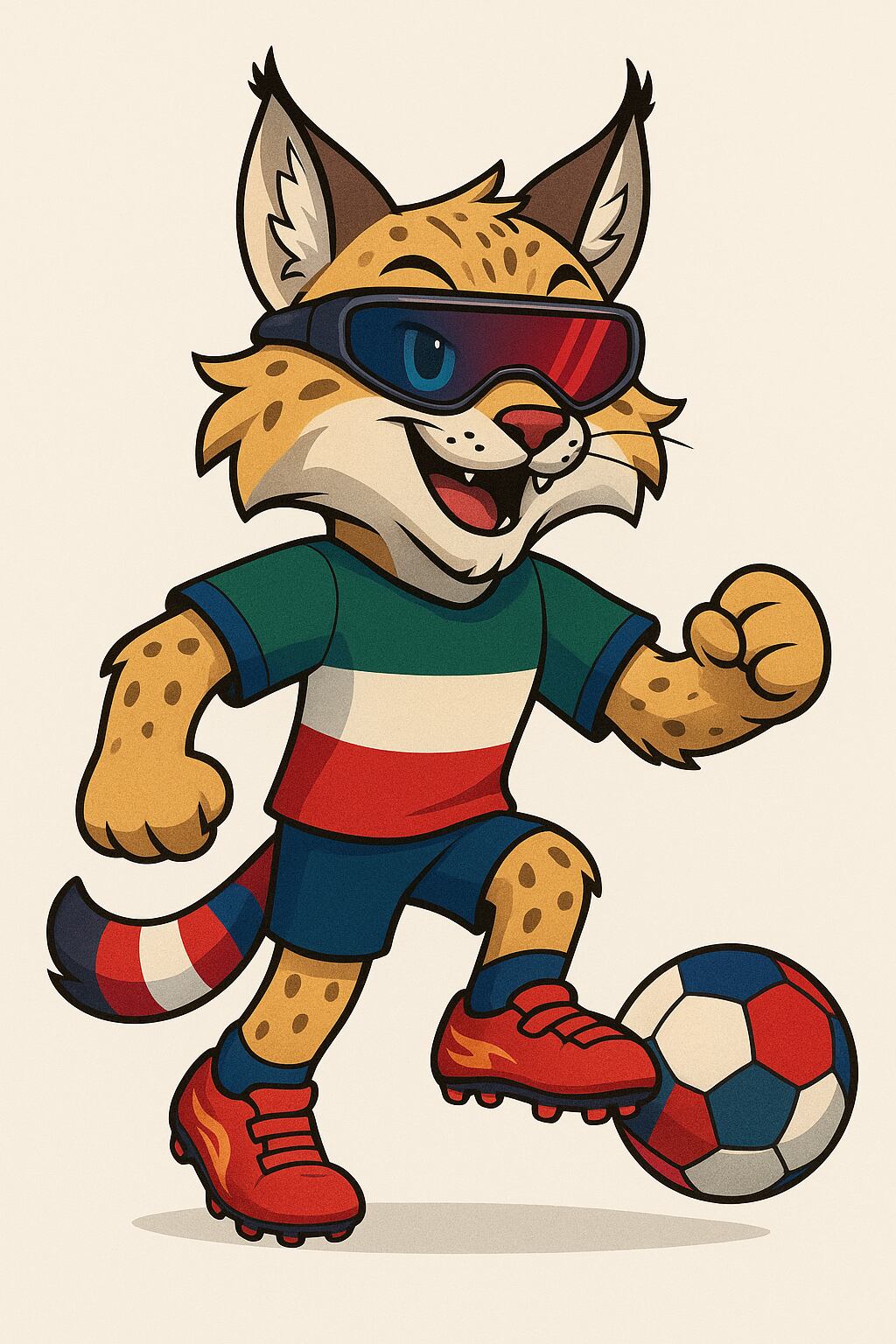 Propuesta de la IA para la mascota del Mundial 2026. (IA)