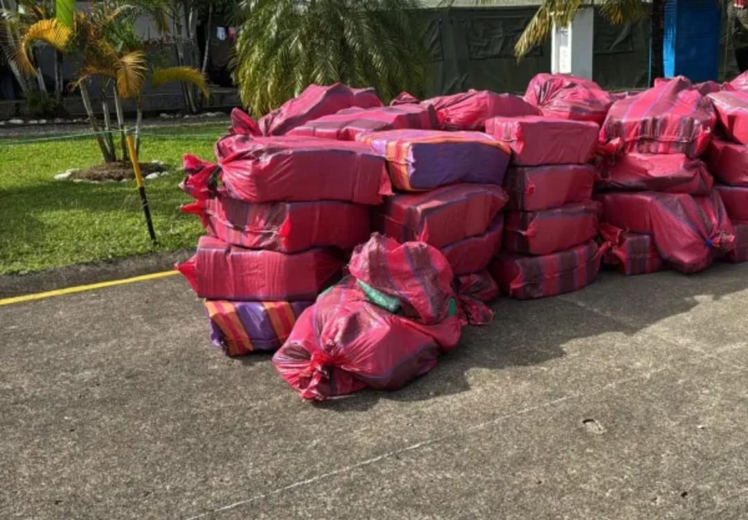 La droga incautada iba a ser enviada a Brasil - crédito Policía Nacional