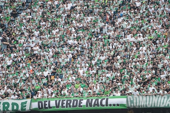 41.551 espectadores en el Atanasio Girardot vieron la victoria de Atlético Nacional 2-0 ante Águilas Doradas - crédito Atlético Nacional