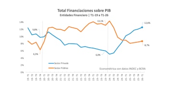 "El crédito se expandió rápidamente, pasando de apenas 6% a alrededor de 12% del PBI, de lo cual la mitad del financiamiento fue hacia las familias"
