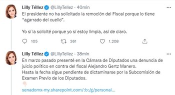 Lilly Téllez recordó que ella