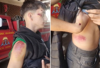 Las fotos que le tomaron