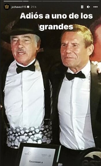 Julio César Chávez se despidió