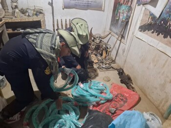 Explosivos y municiones decomisados durante