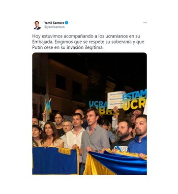 tuits de políticos sobre la invasión de Rusia a Ucrania