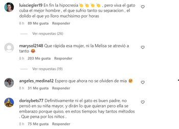 Reacción de los usuarios. (Instagram)