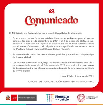 Foto: Ministerio de Cultura