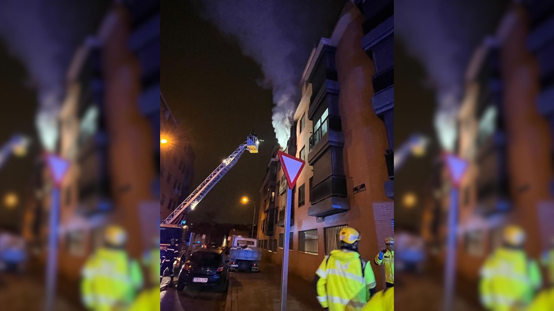 Imagen de un incendio en Carabanchel (Emegencias Madrid)