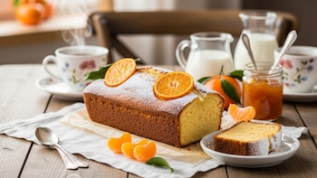 Receta de budín de mandarina húmedo, rápida y fácil