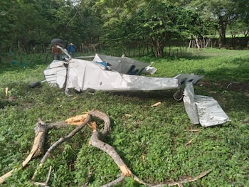 Una avioneta identificada con las