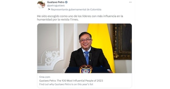 El presidente Gustavo Petro compartió