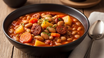 Receta de guiso de porotos clásica, rápida y fácil