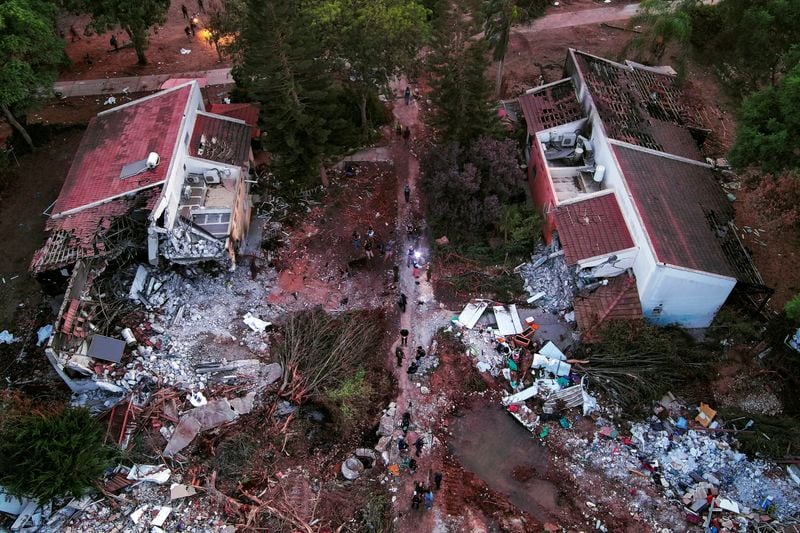 El kibutz Beeri, tras el atentado (REUTERS/Ilan Rosenberg/Archivo)
