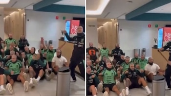 México celebra con el remo vikingo y máscaras de Javier Aguirre tras eliminar a Ecuador