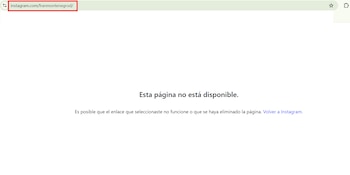 La página de Instagram de