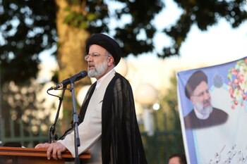 Candidato a presidente Ebrahim Raisi.
