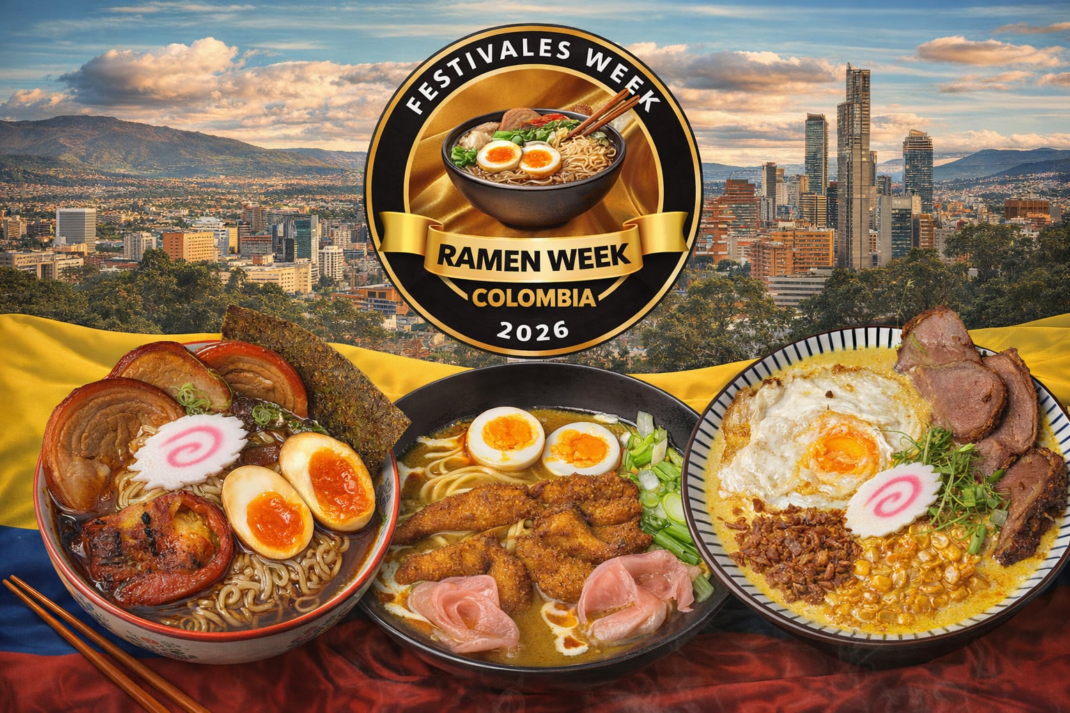 Ramen Week 2026 reunirá a más de 40 restaurantes especializados en una celebración del ramen japonés, la creatividad y la cultura, entre el 30 de mayo y el 8 de junio. (Imagen Ilustrativa Infobae)