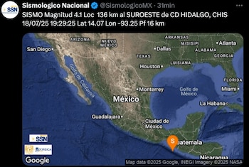 (X: Sismológico Nacional)