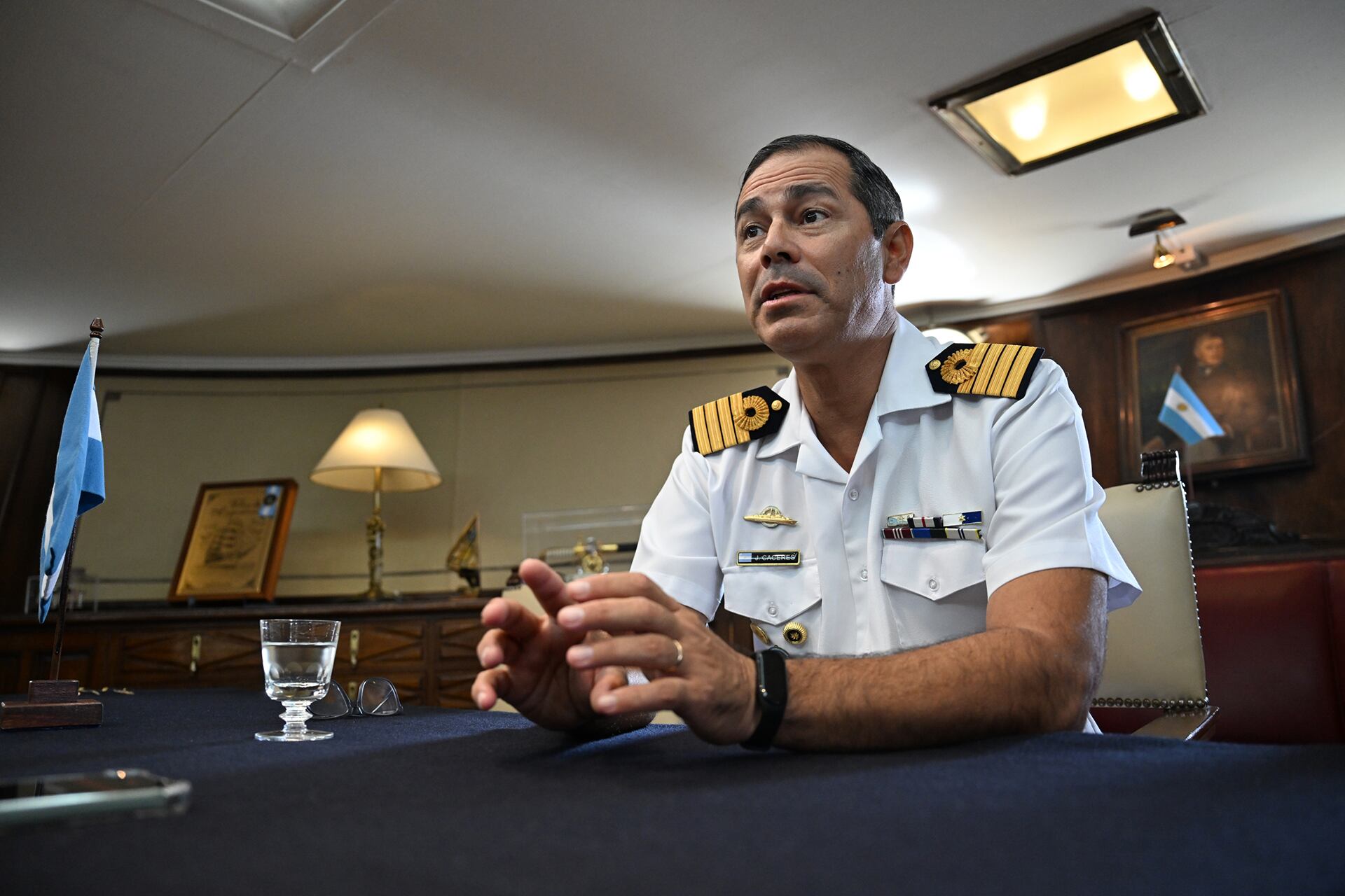 Es el primer viaje del capitán al frente de esta fragata