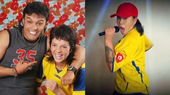 Yina Calderón recreó una escena