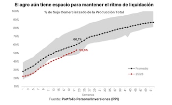 La liquidación de dólares del agro, particularmente de soja, todavía tiene margen para mantenerse firme
