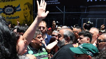 Pablo Moyano y Héctor Daer,