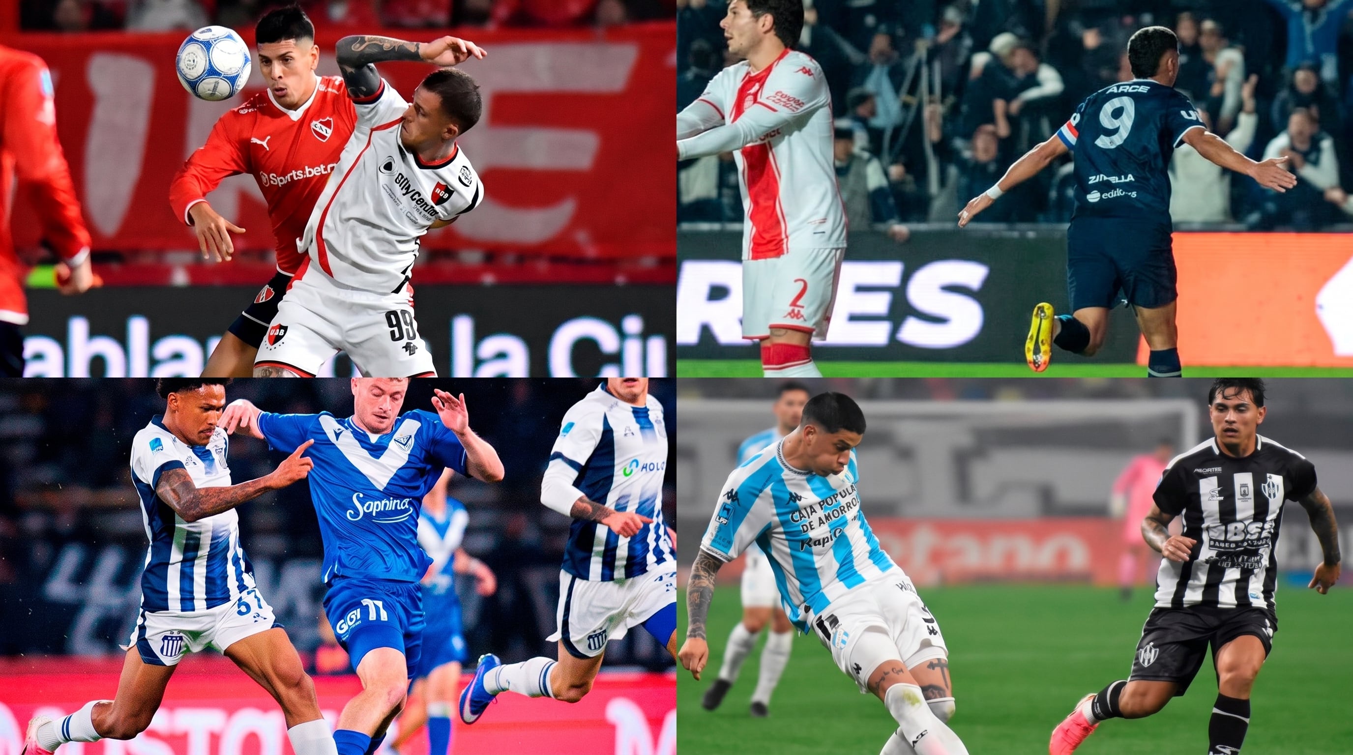 Independiente Rivadavia-Huracán, Talleres de Córdoba-Vélez, Independiente-Newell's y Central Córdoba de Santiago del Estero-Atlético Tucumán, los partidos del día