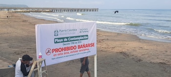 La Secretaría de Turismo municipal inició el plan de ordenamiento de playas bajo la gestión del alcalde Plinio Sedeño- crédito Alcaldía